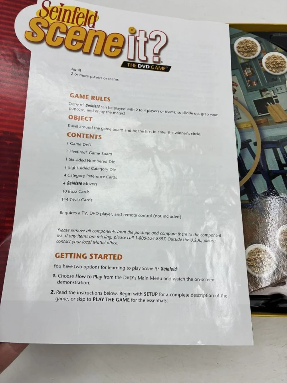 Seinfeld Scene It? The DVD Game Trivia Board Game Mattel Screenlife 2008 Adult